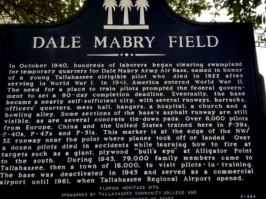 Picture of Dale Mabry Field monument