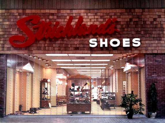 Strickland's Shoes in the Northwood Mall in Tallahassee, FL - 1969
