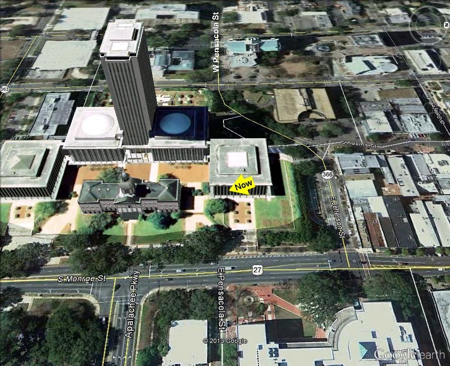 Google Earth Image of Capitol Bridge Location - 2012, Tallahassee