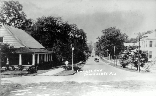 Looking West on College at Entrance to FSU