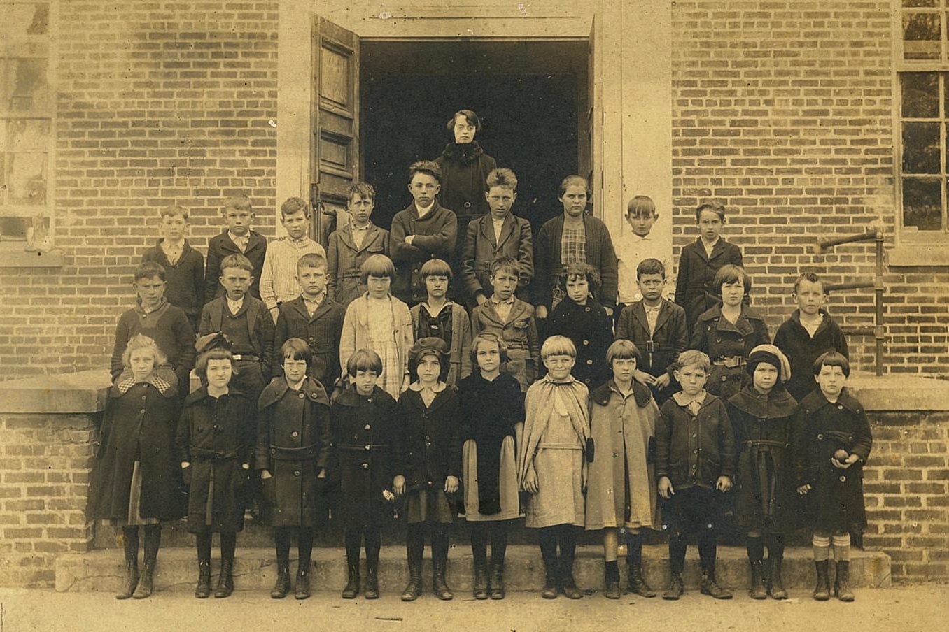 Esther Gay with her Monticello High School Class - about 1924
