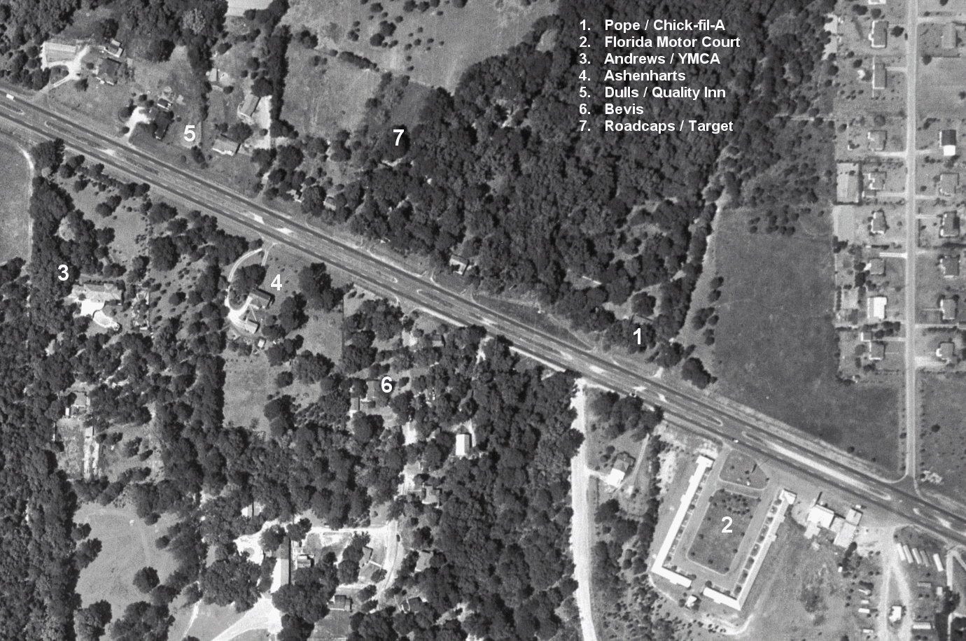 1957-2018 Aerials, Tallahassee, Florida.