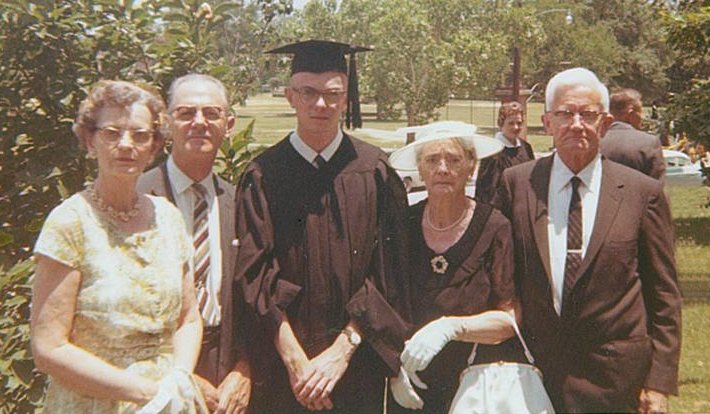 Pope Hamricks graduation from Mercer University in1961