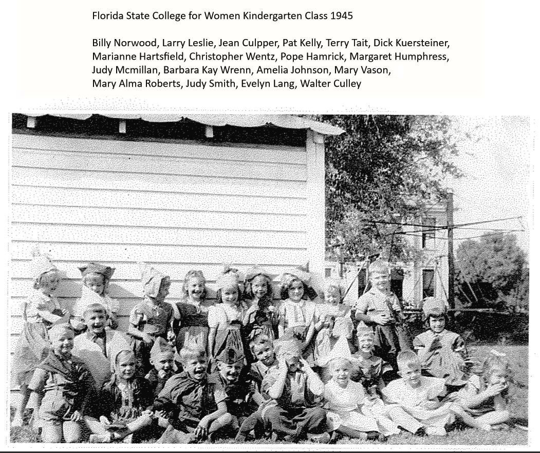 Pope Hamrick at kindergarten 1945, Tallahassee, FL